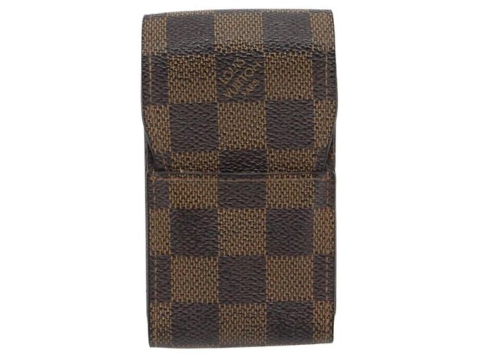 LOUIS VUITTON Monogram Damier Ebene Etui Cigarette Case 3 Set LV Auth BA12680 Monograma - vista 2