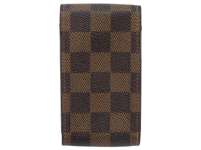 LOUIS VUITTON Monogram Damier Ebene Etui Cigarette Case 3 Set LV Auth BA12680 Monograma - vista 3