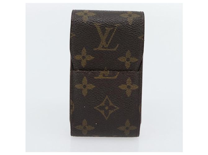 LOUIS VUITTON Monogram Damier Ebene Etui Cigarette Case 3 Set LV Auth BA12680 Monograma - vista 8