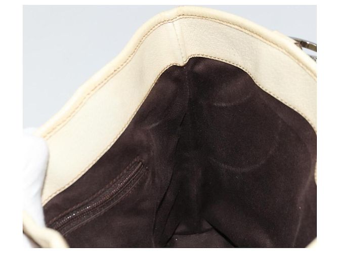 Borsa Tote GUCCI GG Canvas Beige Argento 113015 Auth 179900 - vista 17