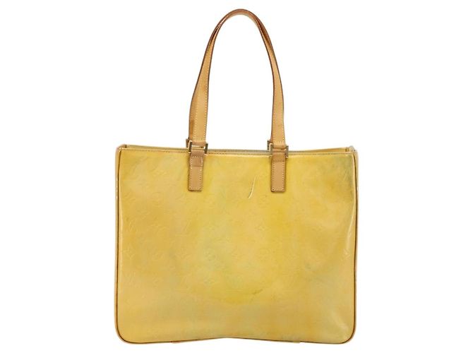 LOUIS VUITTON Borsa Tote Monogram Vernis Columbus Gris M91028 LV Auth BA12704 Grigio - vista 13