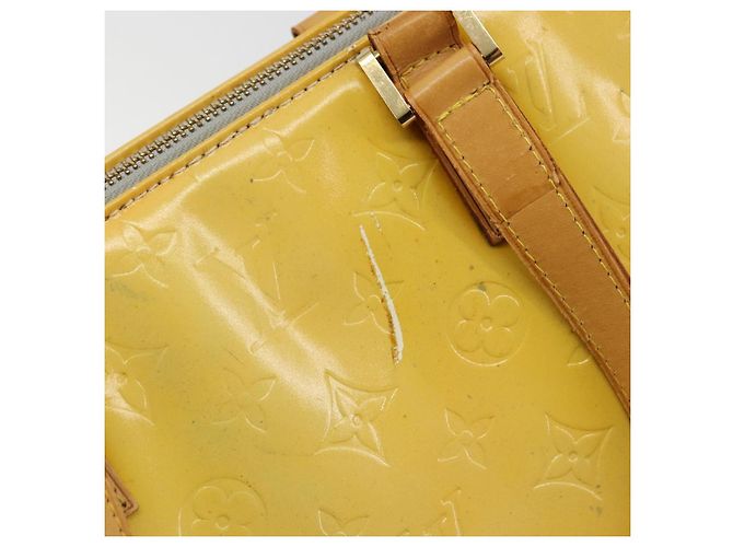 LOUIS VUITTON Borsa Tote Monogram Vernis Columbus Gris M91028 LV Auth BA12704 Grigio - vista 8