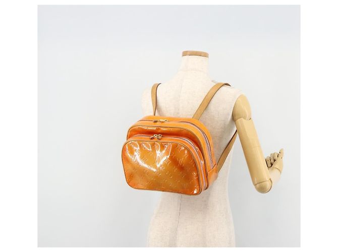 LOUIS VUITTON Zaino Vernis Marley Marshmallow Pink M91039 LV Auth BA12738 - vista 21
