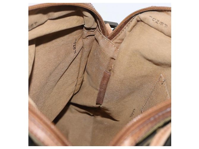 Borsa a Spalla FENDI Zucca Canvas Nero Marrone Auth 180611 - vista 19