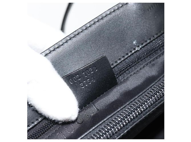 Borsa GUCCI Nylon 2way Nero Argento 002 1028 3754 Auth 181176 - vista 12