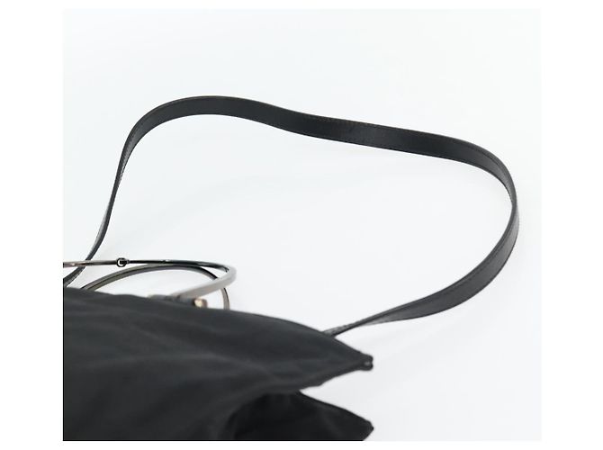 Borsa GUCCI Nylon 2way Nero Argento 002 1028 3754 Auth 181176 - vista 14