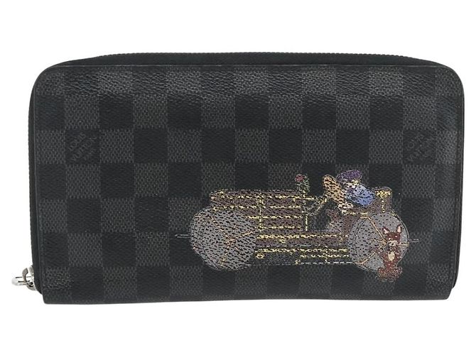 LOUIS VUITTON Damier Graphite Illustre Zippy Organizer Wallet N63002 Auth 140524 Damier ebene - view 13
