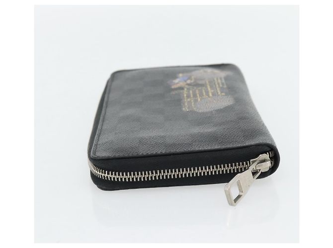 LOUIS VUITTON Damier Graphite Illustre Zippy Organizer Wallet N63002 Auth 140524 Damier ebene - view 3