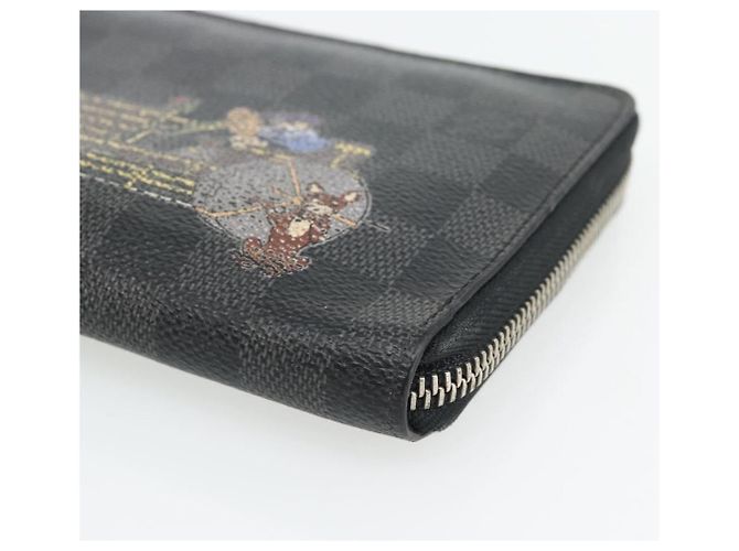 LOUIS VUITTON Damier Graphite Illustre Zippy Organizer Wallet N63002 Auth 140524 Damier ebene - view 7