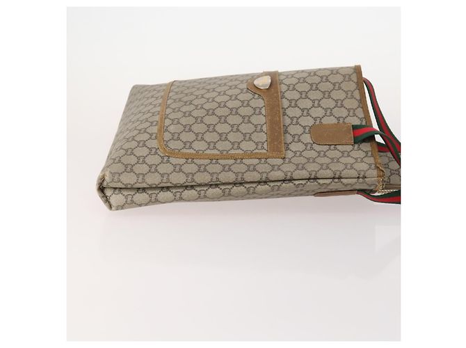 Borsa GUCCI GG Supreme GG Plus Web Sherry Line in PVC 4 Set Beige Avorio Auth 178836 Crudo - vista 11