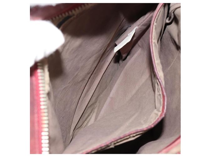 BORSA BOTTEGA VENETA INTRECCIATO in pelle Bordeaux Silver 276357 Auth BA12816 - vista 22