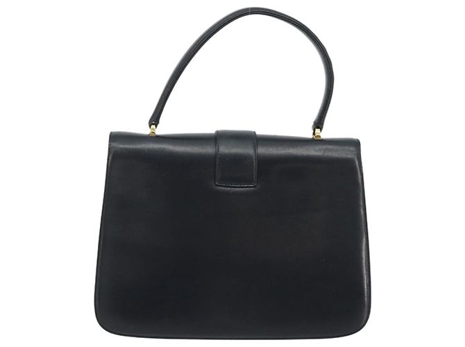 Borsa GUCCI in pelle blu navy e oro Auth ka4422 D'oro - vista 2