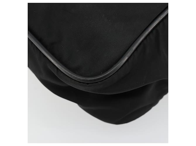 Borsa a tracolla PRADA Nylon Nero Argento Auth 179291 - vista 16