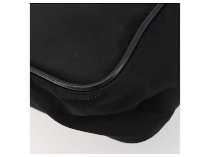 Borsa a tracolla PRADA Nylon Nero Argento Auth 179291 - vista 17