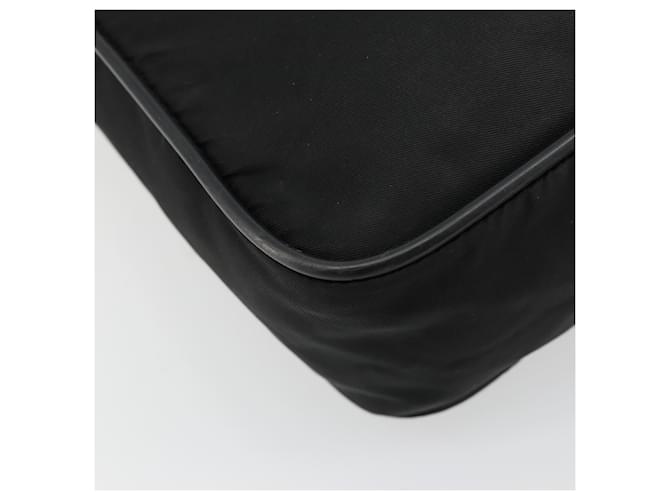 Borsa a tracolla PRADA Nylon Nero Argento Auth 179291 - vista 18
