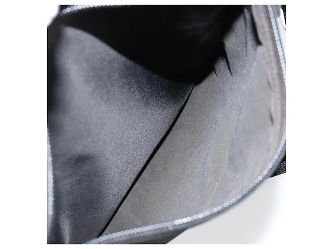 Borsa a tracolla PRADA Nylon Nero Argento Auth 179291 - vista 26