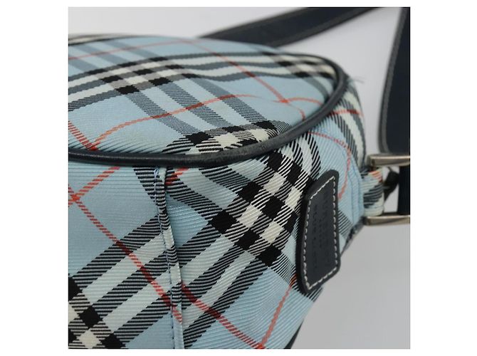 Borsa a tracolla BURBERRY Nova Check Blue Label Nylon Azzurro Light Silver Auth 181134 Argento Blu chiaro - vista 15
