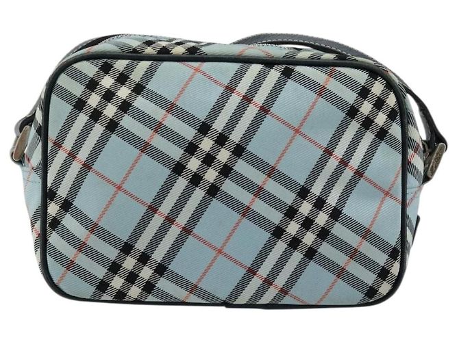 Borsa a tracolla BURBERRY Nova Check Blue Label Nylon Azzurro Light Silver Auth 181134 Argento Blu chiaro - vista 2