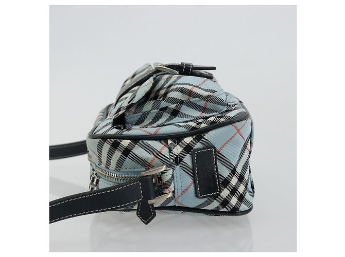 Borsa a tracolla BURBERRY Nova Check Blue Label Nylon Azzurro Light Silver Auth 181134 Argento Blu chiaro - vista 4