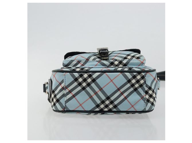 Borsa a tracolla BURBERRY Nova Check Blue Label Nylon Azzurro Light Silver Auth 181134 Argento Blu chiaro - vista 5
