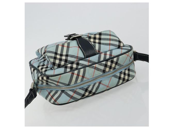 Borsa a tracolla BURBERRY Nova Check Blue Label Nylon Azzurro Light Silver Auth 181134 Argento Blu chiaro - vista 6
