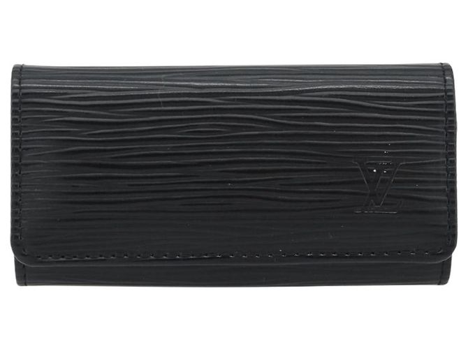 LOUIS VUITTON Epi Multicles 4 Key Case Black M63822 LV Auth am11665V Negro - vista 13