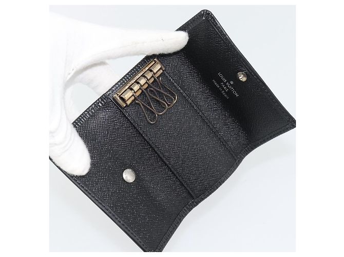 LOUIS VUITTON Epi Multicles 4 Key Case Black M63822 LV Auth am11665V Negro - vista 8