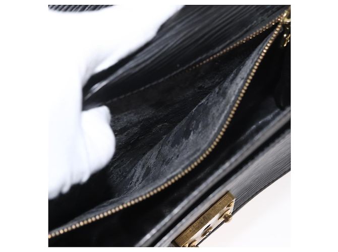 LOUIS VUITTON Epi Monceau 28 Hand Bag Black M52122 LV Auth bs35160 Nero - vista 10