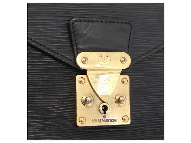 LOUIS VUITTON Epi Monceau 28 Hand Bag Black M52122 LV Auth bs35160 Nero - vista 20