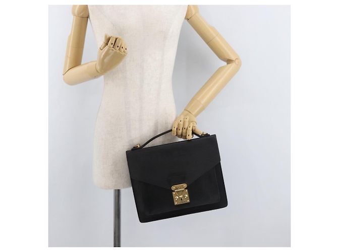 LOUIS VUITTON Epi Monceau 28 Hand Bag Black M52122 LV Auth bs35160 Nero - vista 27