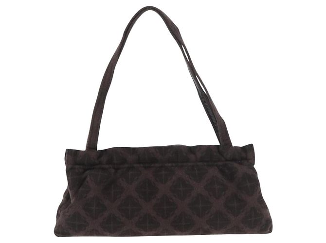 BOTTEGA VENETA Schultertasche Baumwolle Braun Auth bs35278 - Ansicht 13