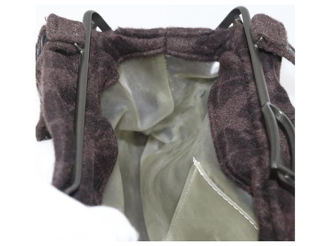 BOTTEGA VENETA Schultertasche Baumwolle Braun Auth bs35278 - Ansicht 18