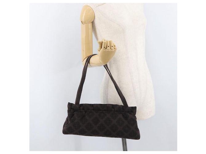 BOTTEGA VENETA Schultertasche Baumwolle Braun Auth bs35278 - Ansicht 20