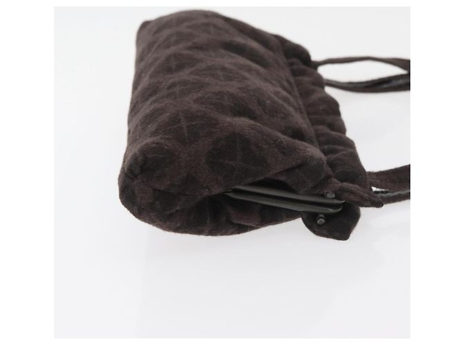 BOTTEGA VENETA Schultertasche Baumwolle Braun Auth bs35278 - Ansicht 3