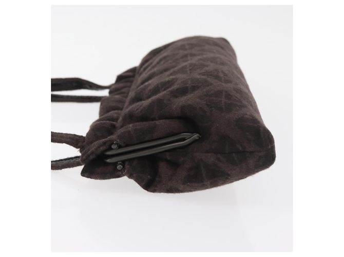 BOTTEGA VENETA Schultertasche Baumwolle Braun Auth bs35278 - Ansicht 4