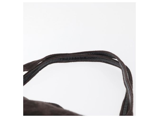 BOTTEGA VENETA Schultertasche Baumwolle Braun Auth bs35278 - Ansicht 8