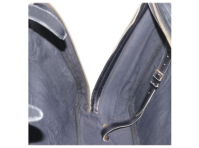 Valigia GUCCI GG Canvas Web Sherry Line Nera Oro Auth 179648 Nero D'oro - vista 21