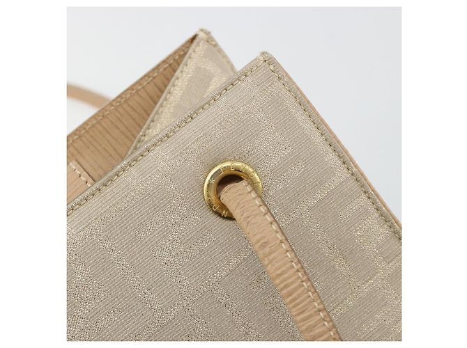 FENDI Zucca Canvas Tote Bag Beige Auth 181178 - Ansicht 10