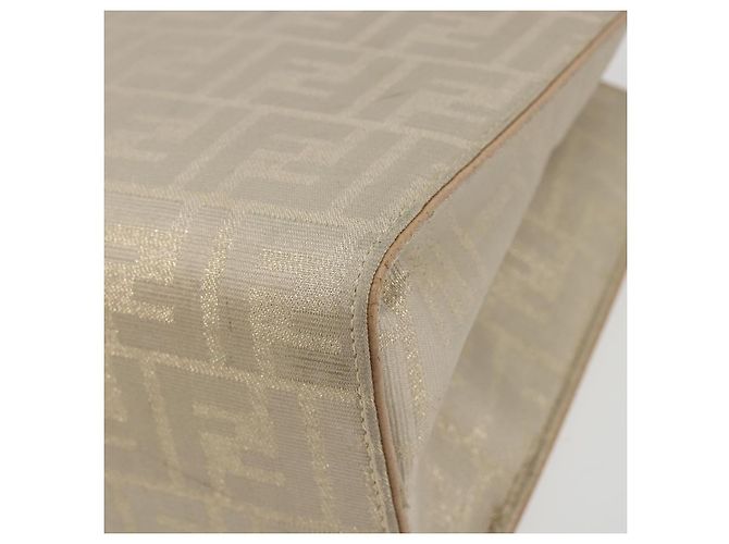 FENDI Zucca Canvas Tote Bag Beige Auth 181178 - Ansicht 16