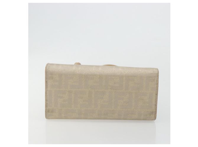 FENDI Zucca Canvas Tote Bag Beige Auth 181178 - Ansicht 5