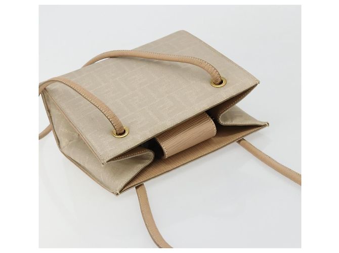 FENDI Zucca Canvas Tote Bag Beige Auth 181178 - Ansicht 6