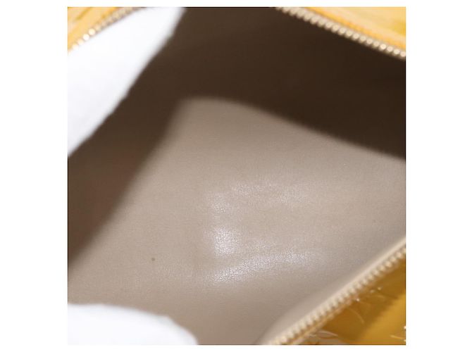 LOUIS VUITTON Monogram Vernis Bedford Hand Bag Beige M91006 LV Auth 180618 - vista 11