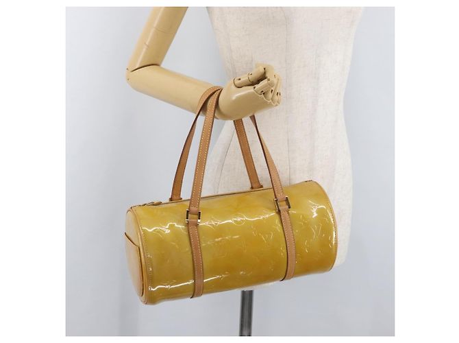 LOUIS VUITTON Monogram Vernis Bedford Hand Bag Beige M91006 LV Auth 180618 - vista 20