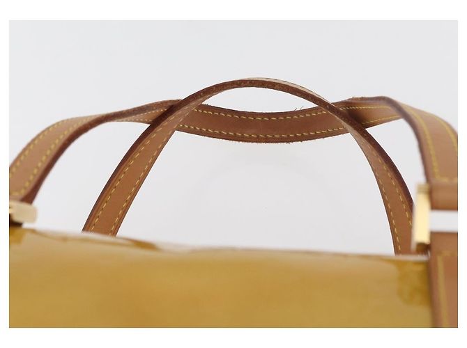 LOUIS VUITTON Monogram Vernis Bedford Hand Bag Beige M91006 LV Auth 180618 - vista 8