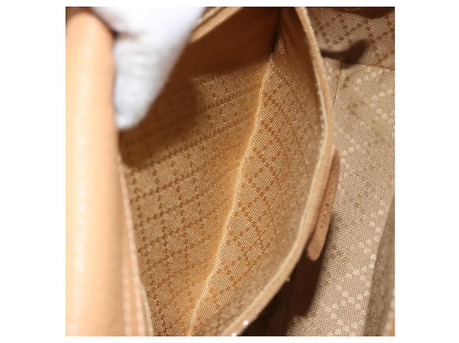 GUCCI Bamboo Handtasche Wildleder 2way Beige Gold 000 1364 0316 Auth 181173 Golden - Ansicht 22
