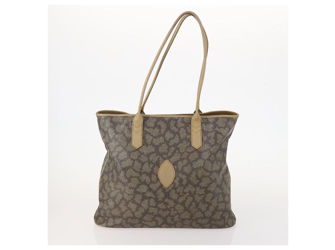 Tote Bag SAINT LAURENT PRADA Canvas PVC 2 Set Beige Auth BA12662 - Ansicht 2