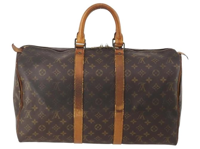 LOUIS VUITTON Borsa Boston Monogram Keepall 45 M41428 LV Auth 179405 Monogramma - vista 2