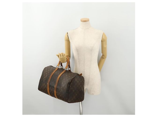 LOUIS VUITTON Borsa Boston Monogram Keepall 45 M41428 LV Auth 179405 Monogramma - vista 22