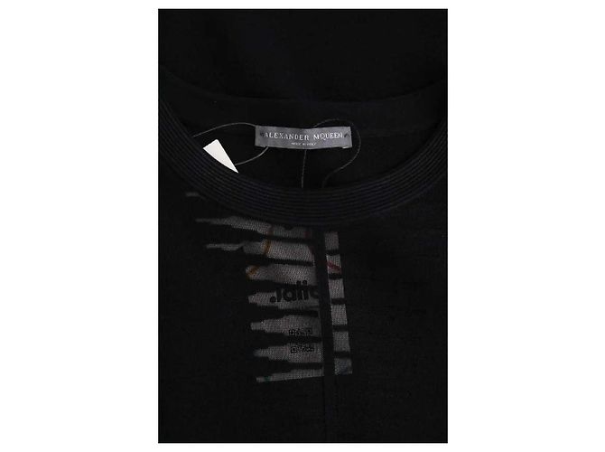 Vestido Alexander McQueen negro de viscosa M - vista 5