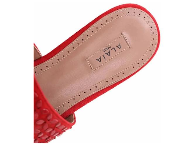 Alaïa Sandali rossi Rosso - vista 5